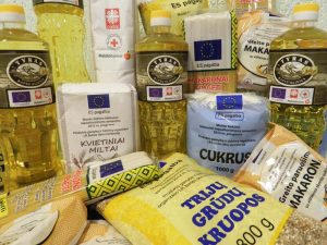 Maisto produktai iš Europos pagalbos labiausiai skurstantiems
