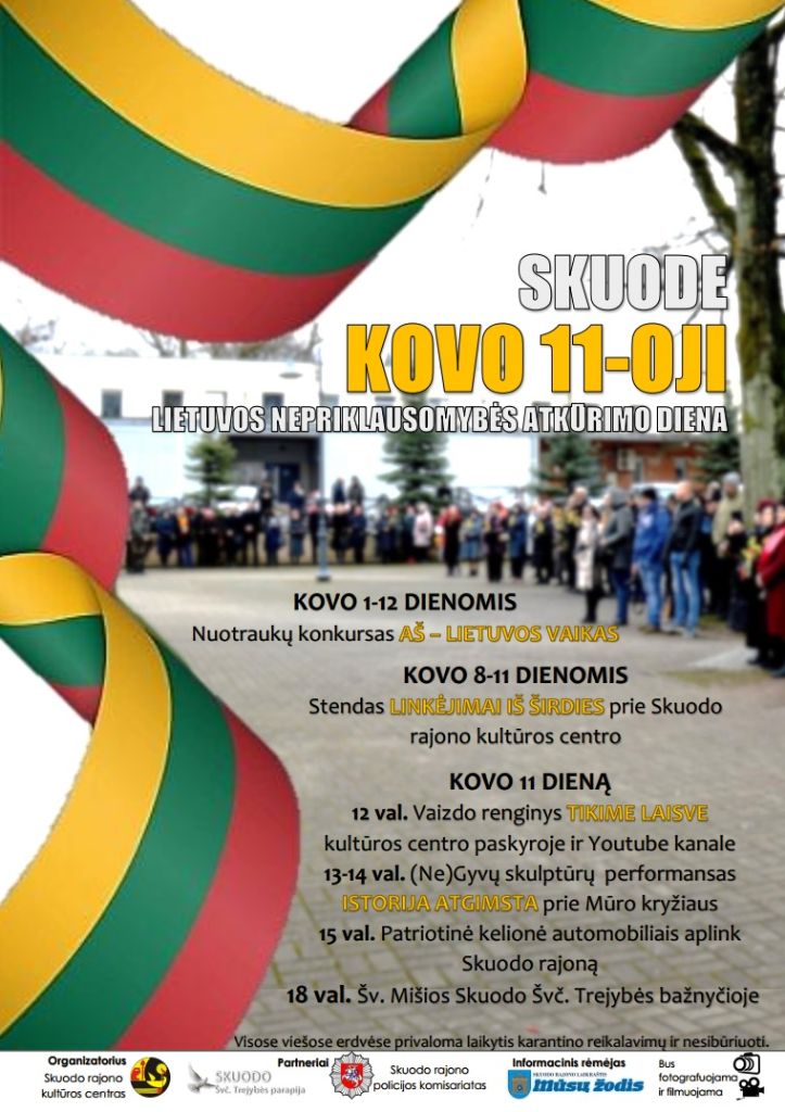 Lietuvos nepriklausomybės atkūrimo dienos minėjimas Skuode 