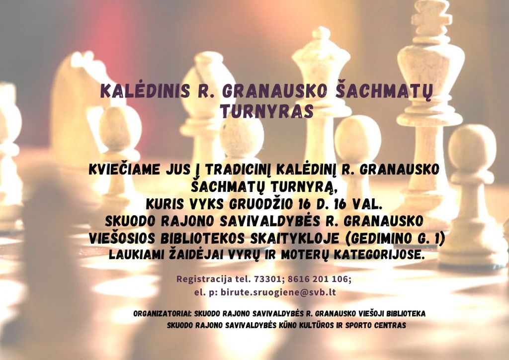 Kalėdinis R. Granausko šachmatų turnyras