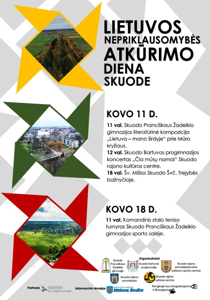Lietuvos nepriklausomybės atkūrimo dienos renginiai Skuode