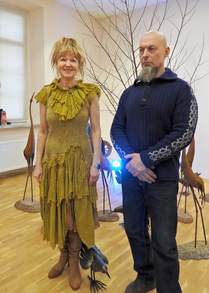 Parodos bendraautoriai A. Hansen ir A. Kasparas. Nuotraukos autorės.