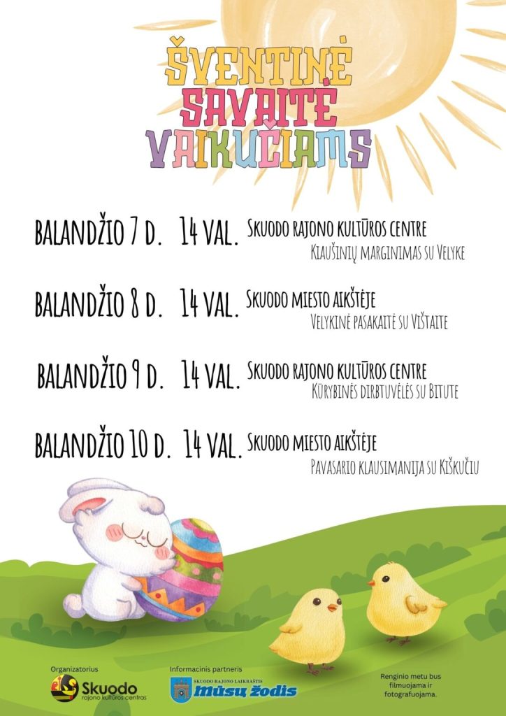 Šventinė savaitė vaikučiams Skuode