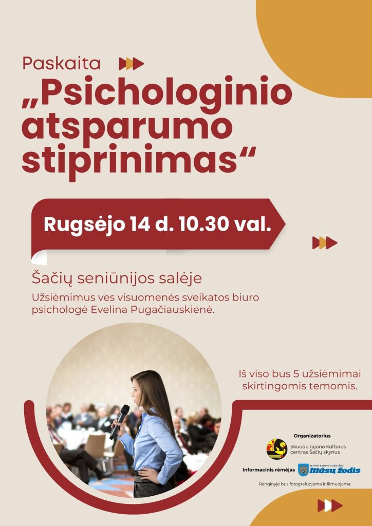 Paskaita Šatėse