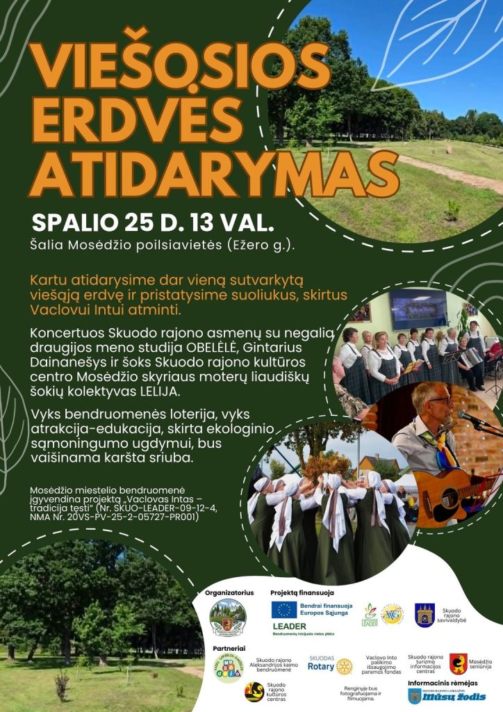 Viešosios erdvės atidarymas Mosėdyje